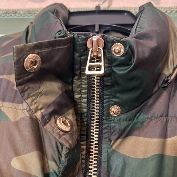 Forever 21 plus size camo green zip snap winter puffer coat jacket women’s 2X - Picture 3 of 12